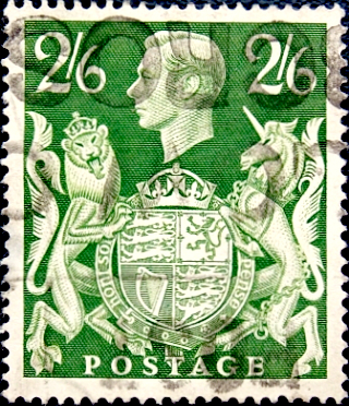  1942  . King George VI . 2,6 s .  1,50  .  